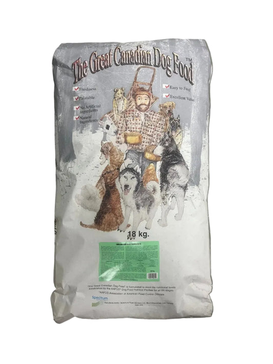 GREAT CANADIAN DOG FOOD LAMB AND RICE 23/14 18 KG