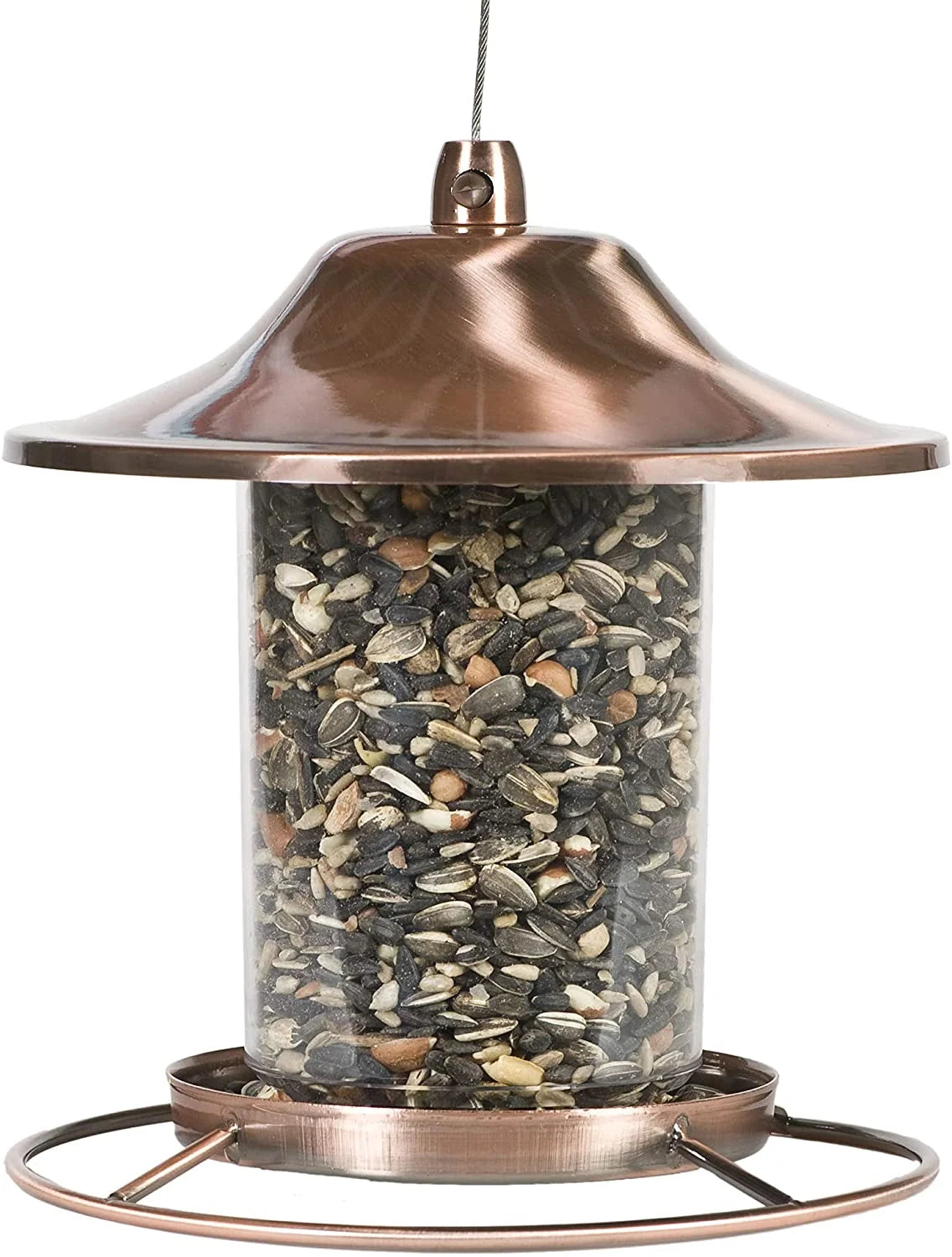 COPPER PANORAMA BIRD FEEDER