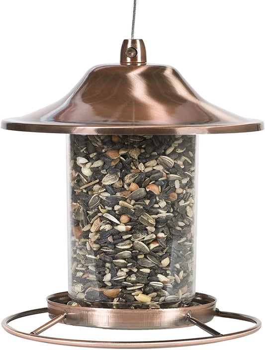 COPPER PANORAMA BIRD FEEDER