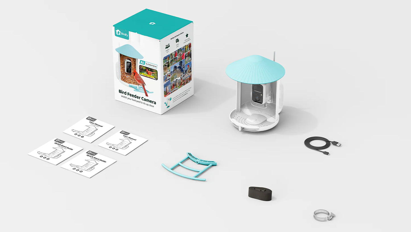 BIRDFY FEEDER 1 AI BY SUBSCRIPTION WITH SOLAR PANEL