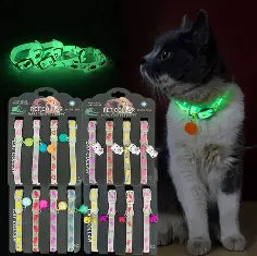 SAFE CAT COLLAR, GLOW IN THE DARK
