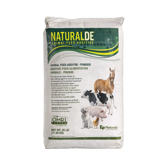 NaturalDE Food Grade Diatomaceous Earth – 25 lb Feed Additive