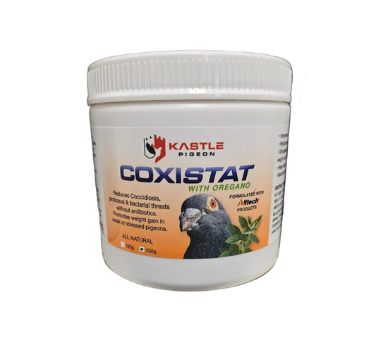 Kastle Pigeon Coxistat with Oregano – Natural Coccidiosis Support (250g)