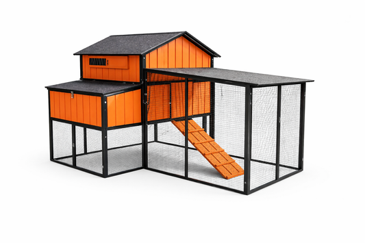 L-SHAPED CHICKEN COOP