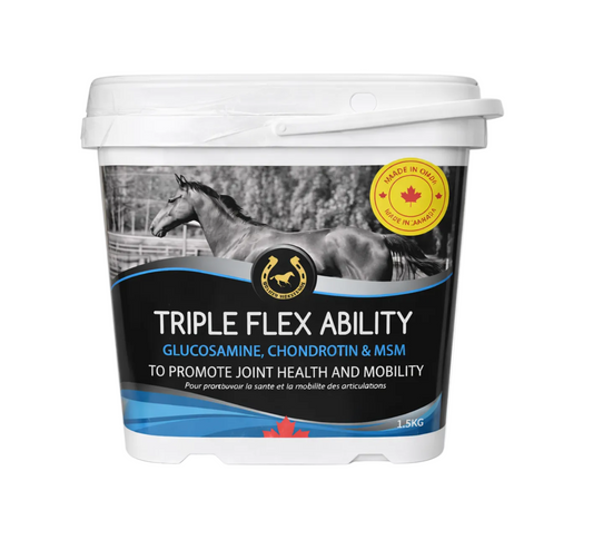 Natural Triple Flex Ability Joint Supplement for Horses (Glucosamine, Chondroitin & MSM) 1.5KG