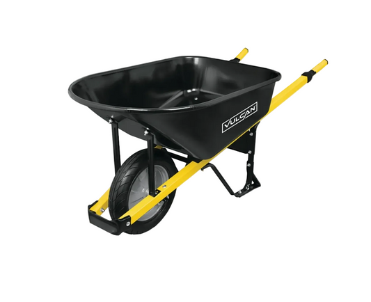 Vulcan 34472 Contractor Wheelbarrow, 6 cu-ft
