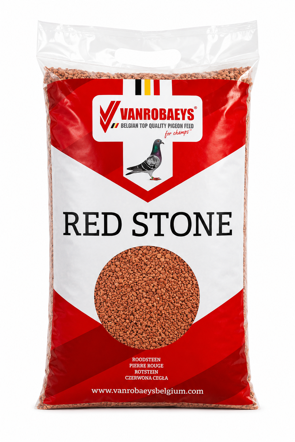 Vanrobaeys Redstone Pigeon Grit | Premium Mineral Supplement | 5 kg | Made in Belgium