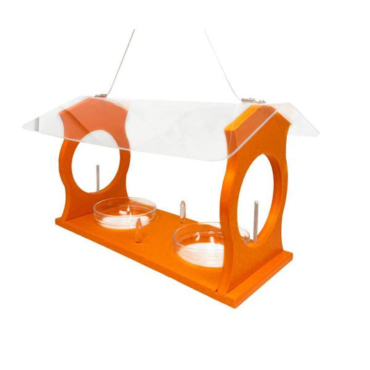 ORIOLE DINER FEEDER ORANGE RECYCLED PLASTIC