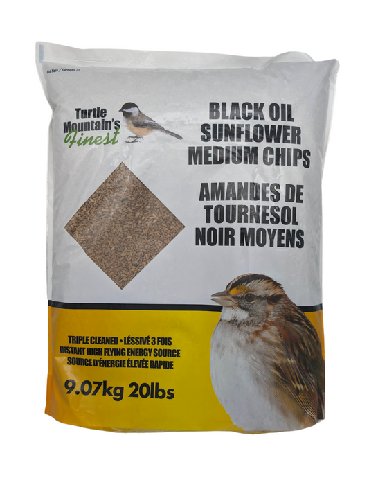 BLACK OIL SUNFLOWER MEDIUM CHIPS