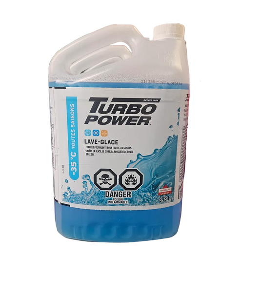 Turbo Power Winter Windshield Washer Fluid -35°C – 3.78L Jug