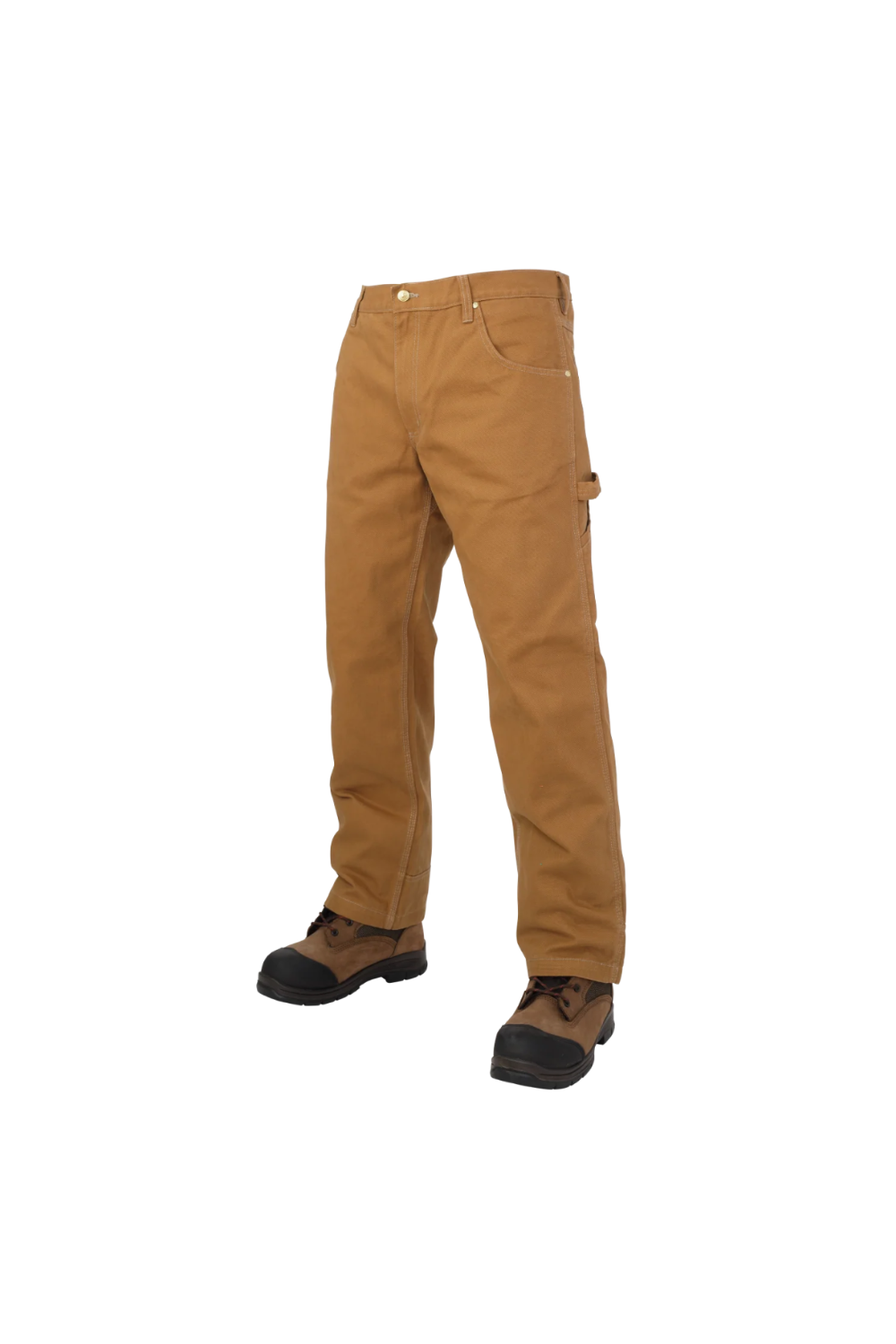 TOUGH DUCK LOOSE FIT WASHED DUCK PANT BROWN