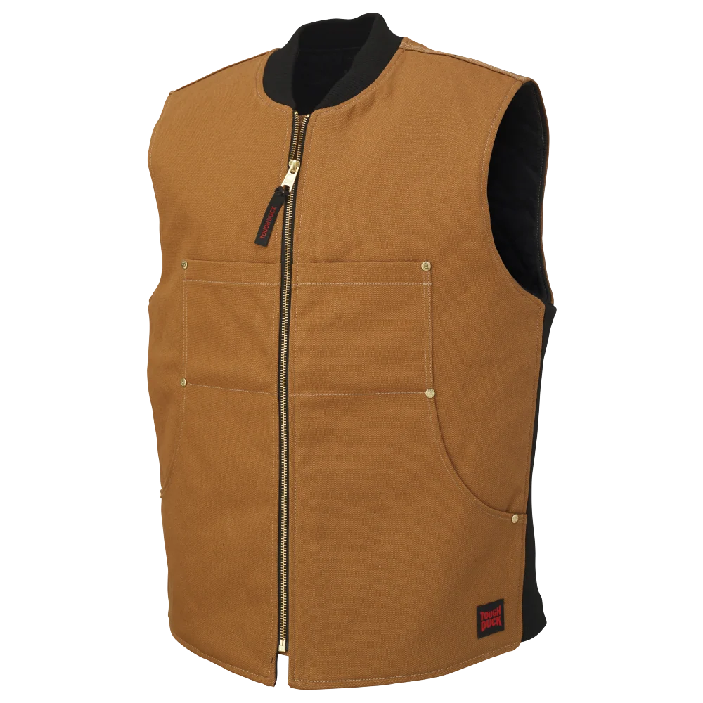 DUCK MOTO VEST BROWN