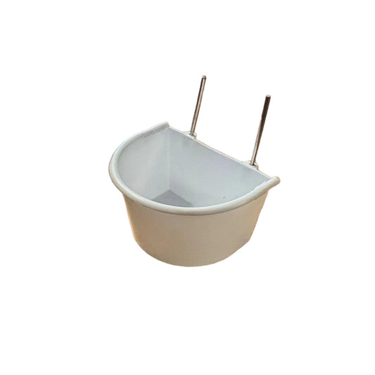 Oval Drinking Cup - White