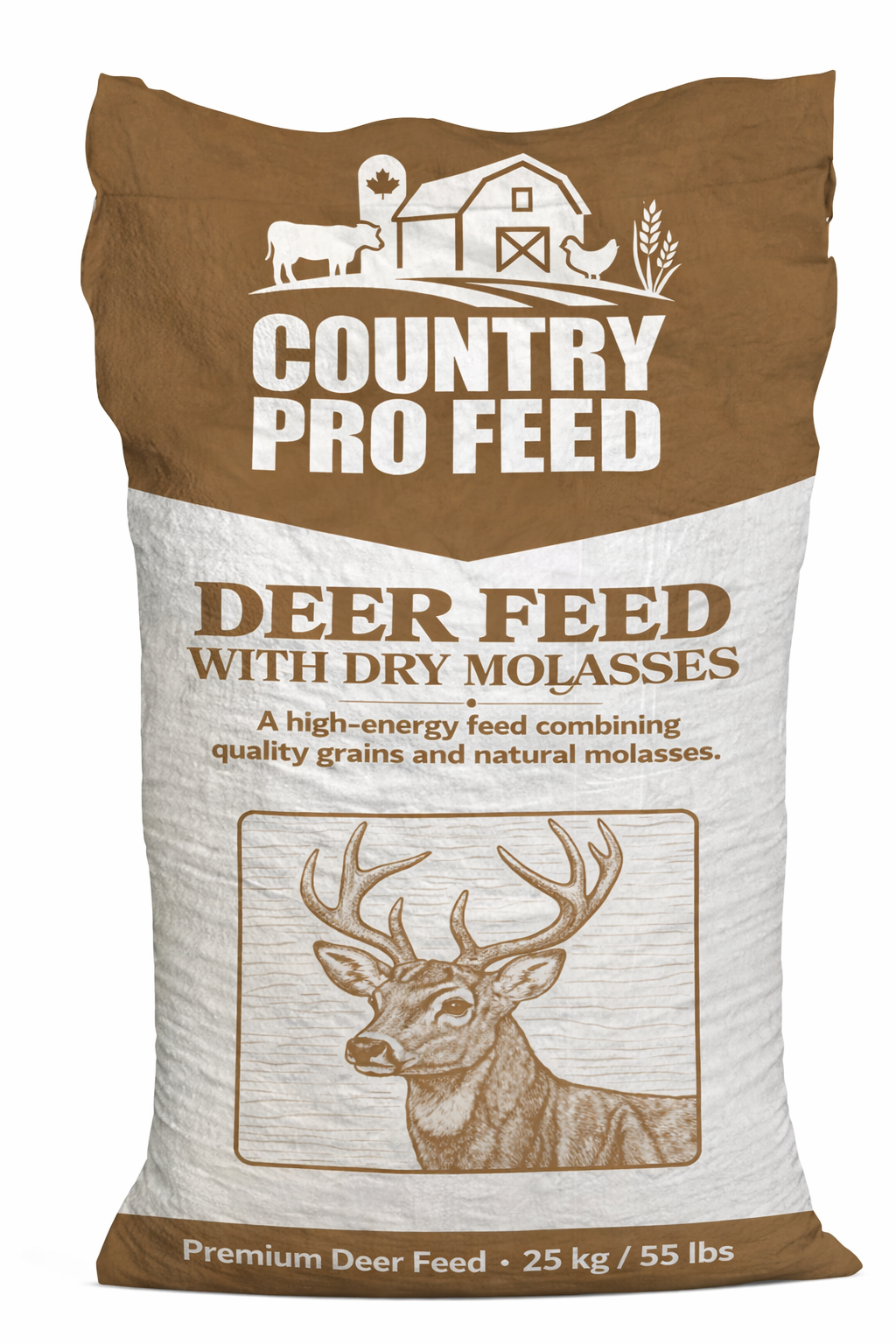COUNTRY PRO DEER FEED WITH DRY MOLASSES 25KG