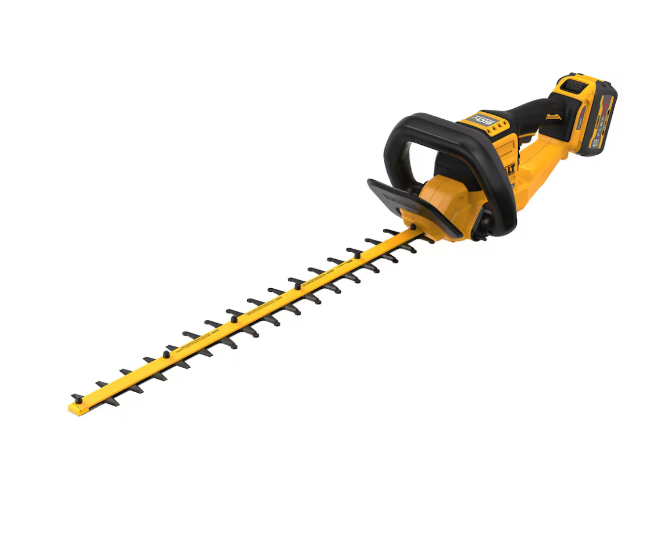 DeWALT DCHT870T1 Cordless Hedge Trimmer, 2 Ah, 60 V Battery, 1-1/4 in Cutting Capacity, 26 in Blade