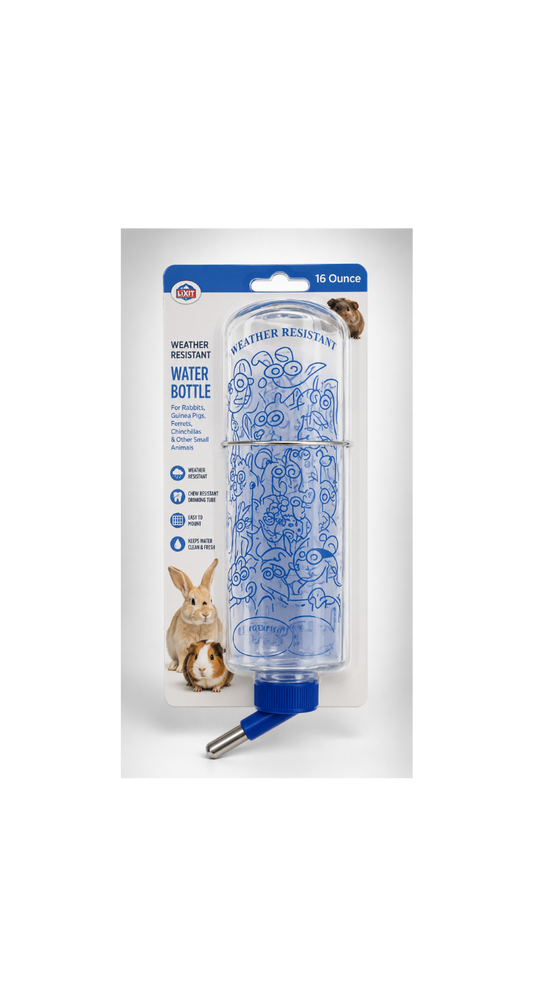 Lixit Weather Resistant Small Animal Water Bottle 16oz