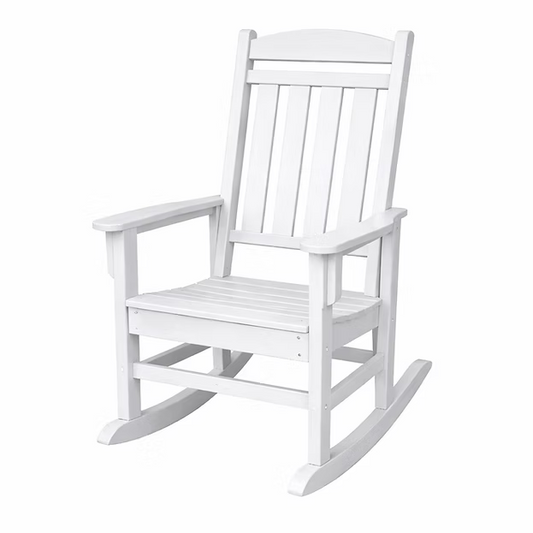 RESIN ROCKING CHAIR - WHITE
