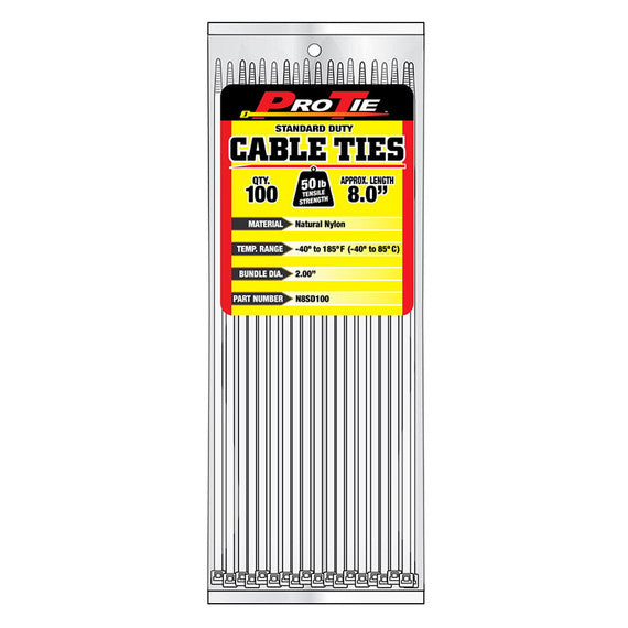 CABLE TIES BLACK or WHITE 100pk
