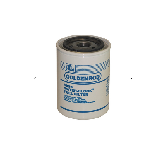 DL Goldenrod 596-5 Fuel Filter, 12 gpm, For: 596 Model 10 micron Fuel Filter