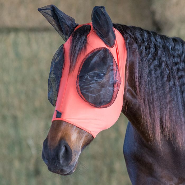 LYCRA FLY MASK - ORANGE LARGE