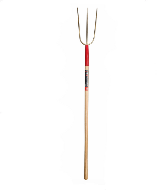Steel Bedding Fork with Wood Handle