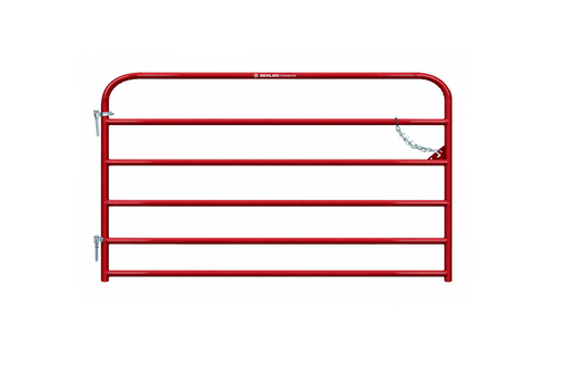 Behlen Country 40130041 Utility Gate, 48 in W Gate, 50 in H Gate, 20 ga Frame Tube/Channel, Red