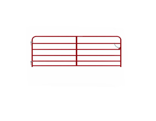 Behlen Country 40130081 Utility Gate, 96 in W Gate, 50 in H Gate, 20 ga Frame Tube/Channel, Red