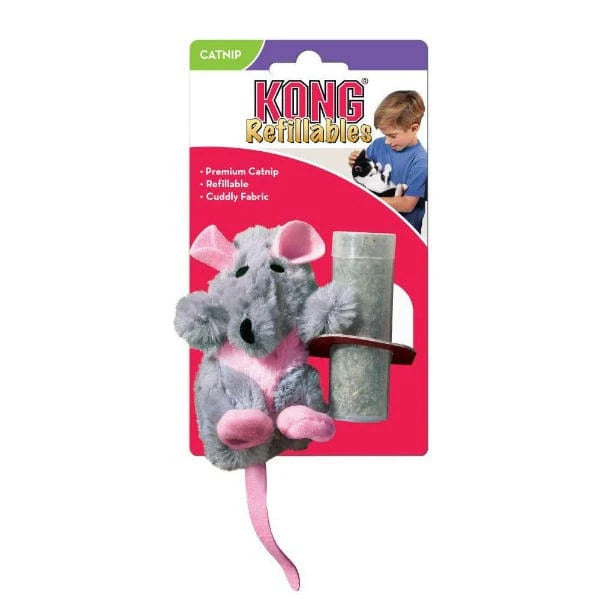 KONG REFILLABLES RAT, CAT TOY