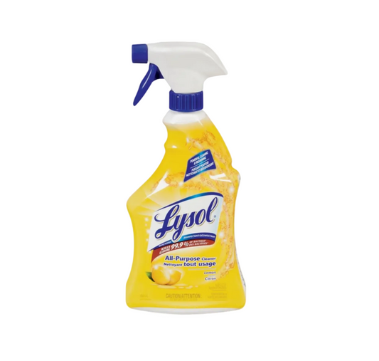 Lysol 75227-GQC Household Cleaner, 650 mL Spray Bottle, Liquid, Lemon Breeze