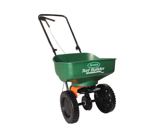 Mini Broadcast Spreader, 5000 sq-ft Coverage Area, Plastic Hopper