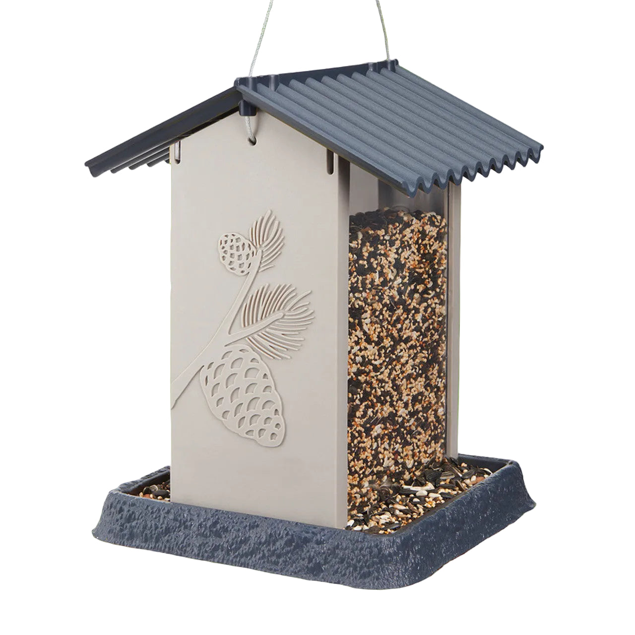 PINECONE BIRD FEEDER - GREY