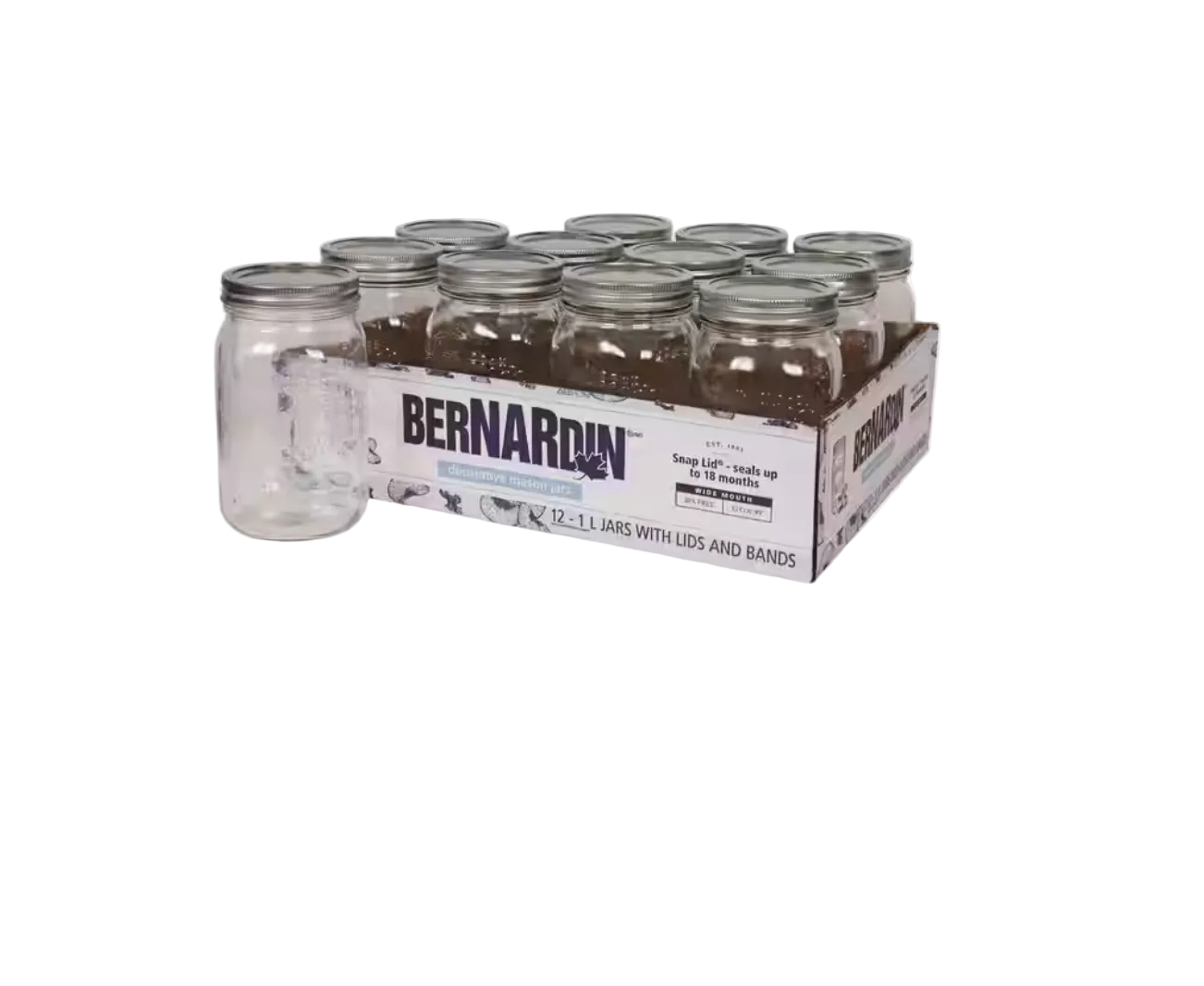 JARS MASON DECORATED 1 L