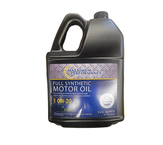 Full Synthetic Motor Oil 0W-20 – Maximum Performance Lubricants 4.73L