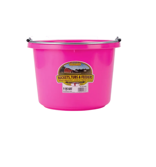 8 QUART PLASTIC BUCKET PINK