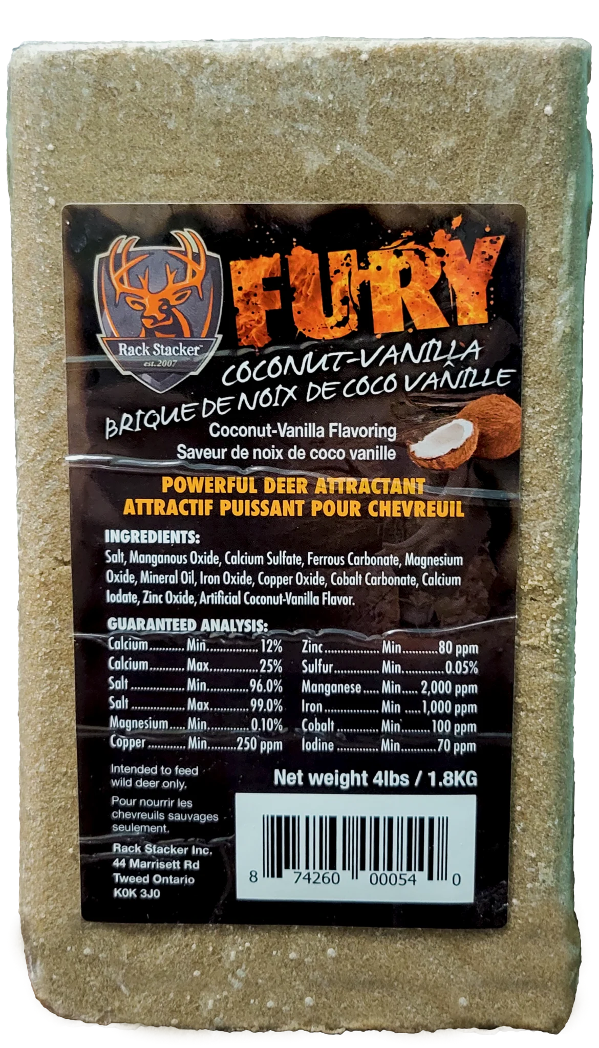 FURY COCONUT VANILLA BRICK 1.8KG