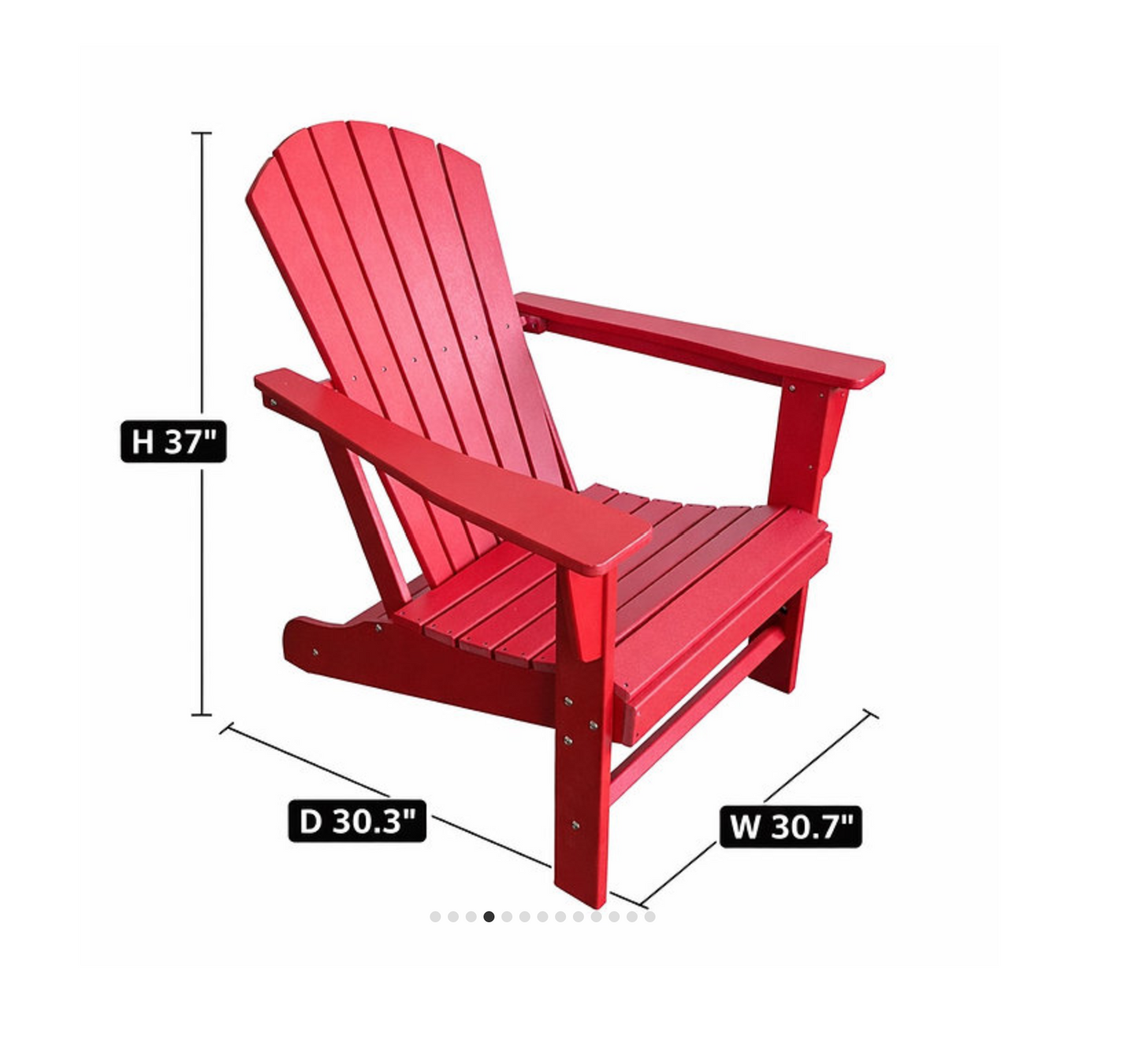 Traditional Resin Wood Adirondack Chair