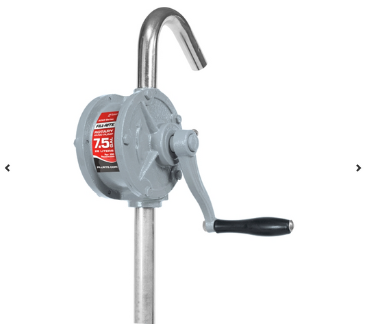 Fill-Rite SD62 Hand Pump, 13 to 39 in L Suction Tube, 2 in Outlet, 7.5 gal/100 Revolution, Aluminum