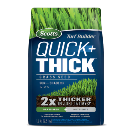Scotts Turf Builder Quick + Thick Grass Seed Sun - Shade - 1.2 kg (173 m²,1,863 ft²)