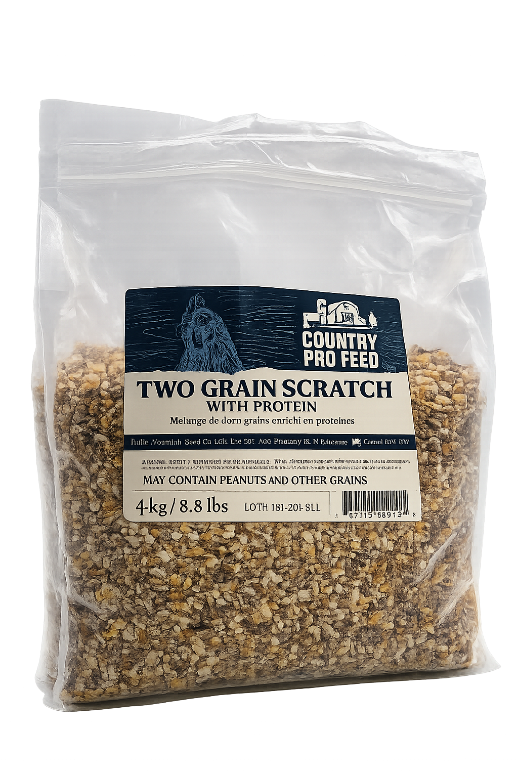 SCRATCH GRAIN WITH BLACK SOLDIER FLY LARVAE 4KG
