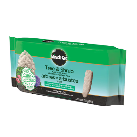 Miracle-Gro Tree & Shrub Fertilizer Spikes 15-5-10 10-Pack 1.13 kg
