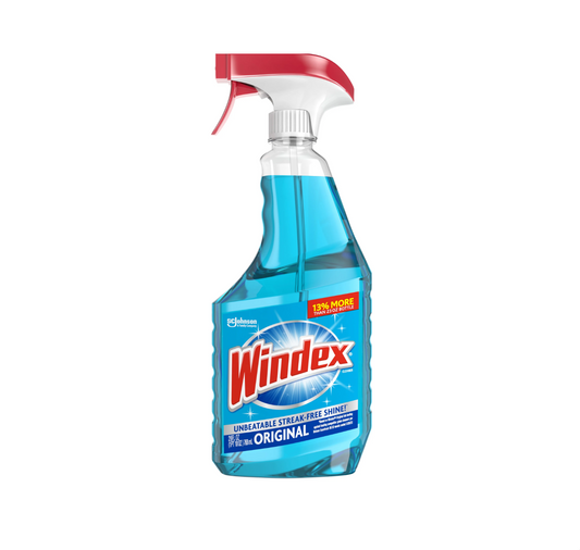 Windex Glass Cleaner Spray Bottle – Streak-Free Shine