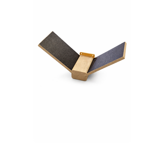 Wood Corner Pigeon Perch with Grip Surface