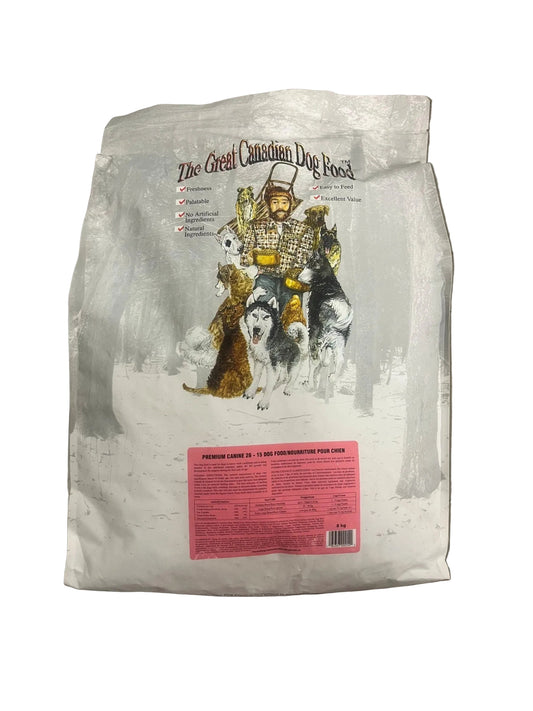 GREAT CANADIAN DOG FOOD PREMIUM 26/15 8KG
